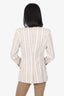Smythe Beige/Cream Stripped Blazer Size 4