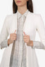 T.ba White Twill Jacket Size 36