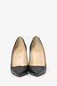 Christian Louboutin Black Leather Pointed Heels Size 37