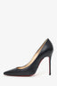 Christian Louboutin Black Leather Pointed Heels Size 37