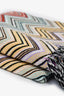 Missoni Red Multi-Colour Wool/Cashmere Chevron Throw Blanket