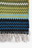 Missoni Green Multi-Colour Wool/Cashmere Throw Blanket