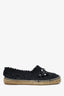 Pre-Loved Chanel™ Black Cut Out Espadrilles Size 40
