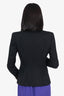 Balmain Black Wool Blazer With Gold Buttons Size 38