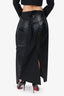 Junya Watanabe Black Leather Long Skirt Size M