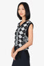 MM6 Maison Margiela Black/White Argyle Sweater Vest Size XL