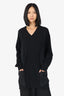 Maison Margiela Black Wool Long V-Neck Sweater Size M
