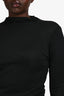 Frame Black Metallic Turtle Neck Top Size M