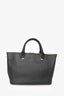 Chloe 2014 Black/Light Grey Leather Baylee Tote with Strap