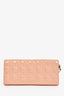 Christian Dior Beige Patent Cannage Lady Clutch with Chain