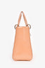 Christian Dior 2012 Nude Patent Cannage Leather Medium 'Lady Dior' w/ Strap