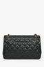 Pre-Loved Chanel™ 2021 Black Caviar Leather Jumbo Double Flap Bag GHW