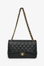 Pre-Loved Chanel™ 2021 Black Caviar Leather Jumbo Double Flap Bag GHW