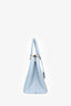 Prada Light Blue Saffiano Double Zip Medium Galleria Tote