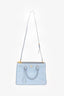 Prada Light Blue Saffiano Double Zip Medium Galleria Tote