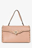 Valentino Blush Leather Rockstud Top Handle Bag (As Is)