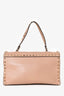 Valentino Blush Leather Rockstud Top Handle Bag (As Is)