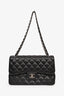Pre-Loved Chanel™ 2016/17 Black Caviar Jumbo Double Flap