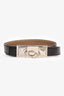 Hermès Black/Taupe Reversible Belt Size 90
