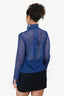 Saloni Blue Lasercut Top Size 6