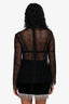 Beaufille Black Mesh Top Size 6
