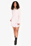 RTA White Cotton Button Down Shirt Dress Size S