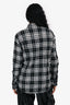 Saint Laurent Black/White Plaid Button Down Shirt Size S