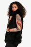 Isla Black Mink Fur Vest Size 38