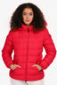 Moncler Pink Down 'Badyfur' Fur Hooded Jacket Size 3