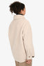 Maje Beige Faux Sherpa Teddy Shacket Size 38