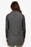 Vera Wang Grey Wool Purple Mohair Long Vest Size 4