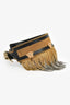 Versace Black/Gold Toned Metal Fringe Choker + Bracelet Set