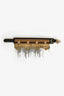Versace Black/Gold Toned Metal Fringe Choker + Bracelet Set