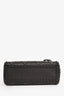 Christian Dior 2018 Black Embellished Cannage Mini Lady Dior Top Handle with Chain Strap