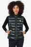 Moncler Green Down Quilted 'Ghany' Vest Size 2