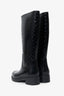 Louis Vuitton Black Rubber Monogram Rain Boots Size 36