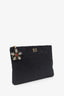 Dolce & Gabbana Black Lace Jewel Flower Clutch
