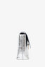 Balenciaga 2022 Silver Wrinkled Leather XS Downtown Shoulder Bag