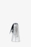 Balenciaga 2022 Silver Wrinkled Leather XS Downtown Shoulder Bag