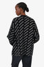Balenciaga Black/White Logo Cardigan Size 2