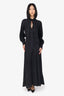 Simkhai Black Snake Patterned Midi Dress Size 6