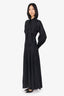 Simkhai Black Snake Patterned Midi Dress Size 6
