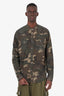 Balmain Camouflage Print Distressed Shirt Size 41 Mens