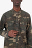 Balmain Camouflage Print Distressed Shirt Size 41 Mens