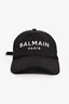 Balmain Black Logo Embroidery Baseball Hat