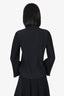 Cop.copine Black Pleated Sleeve Blouse Size 34