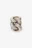 David Yurman Sterling Silver/Diamond Double Loop Labrynith Ring
