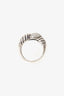 David Yurman Sterling Silver/Diamond Double Loop Labrynith Ring 'As Is'