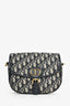 Christian Dior Navy Blue Oblique Jacquard Medium 'Bobby' Crossbody Bag
