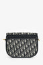 Christian Dior Navy Blue Oblique Jacquard Medium 'Bobby' Crossbody Bag